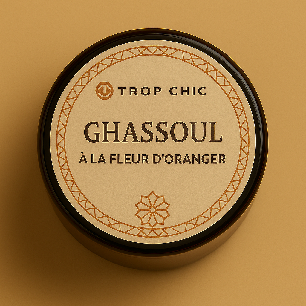 Ghassoul Naturel – Trop Chic Beldi | 200g À l’eau de fleur d’oranger