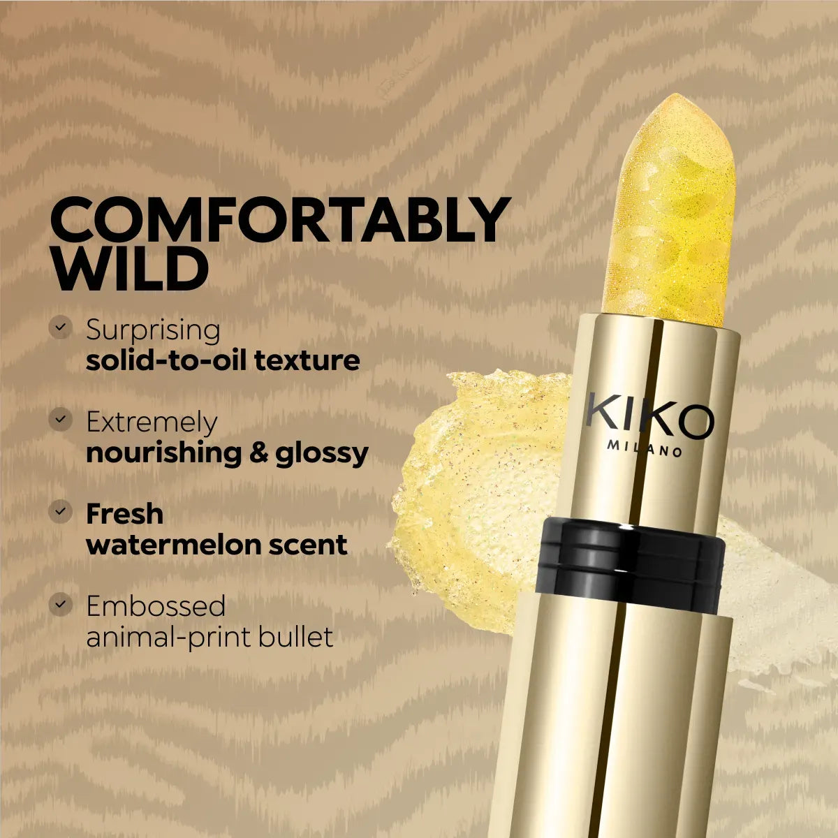just cavalli x kiko milano wild beats solid lip oil