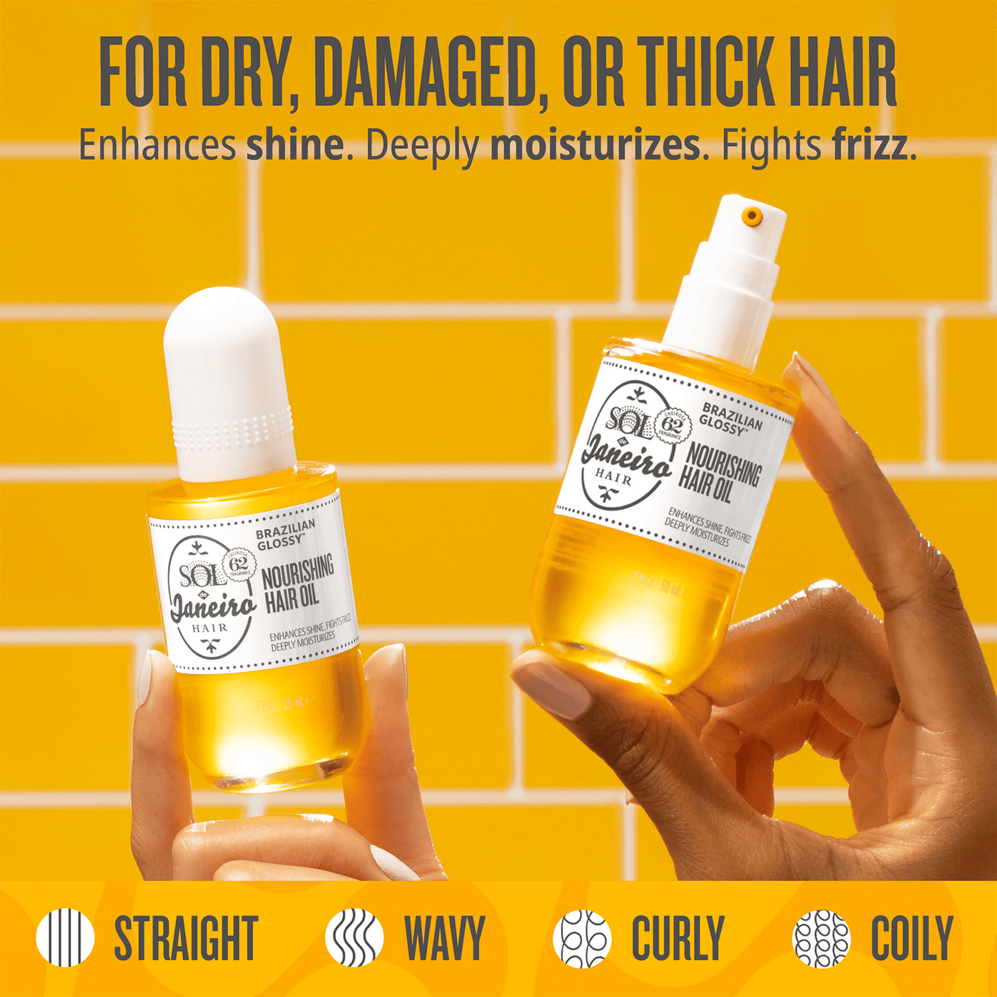SOL DE JANEIRO
Brazilian Glossy™ - Huile nourissante cheveux anti-frisottis