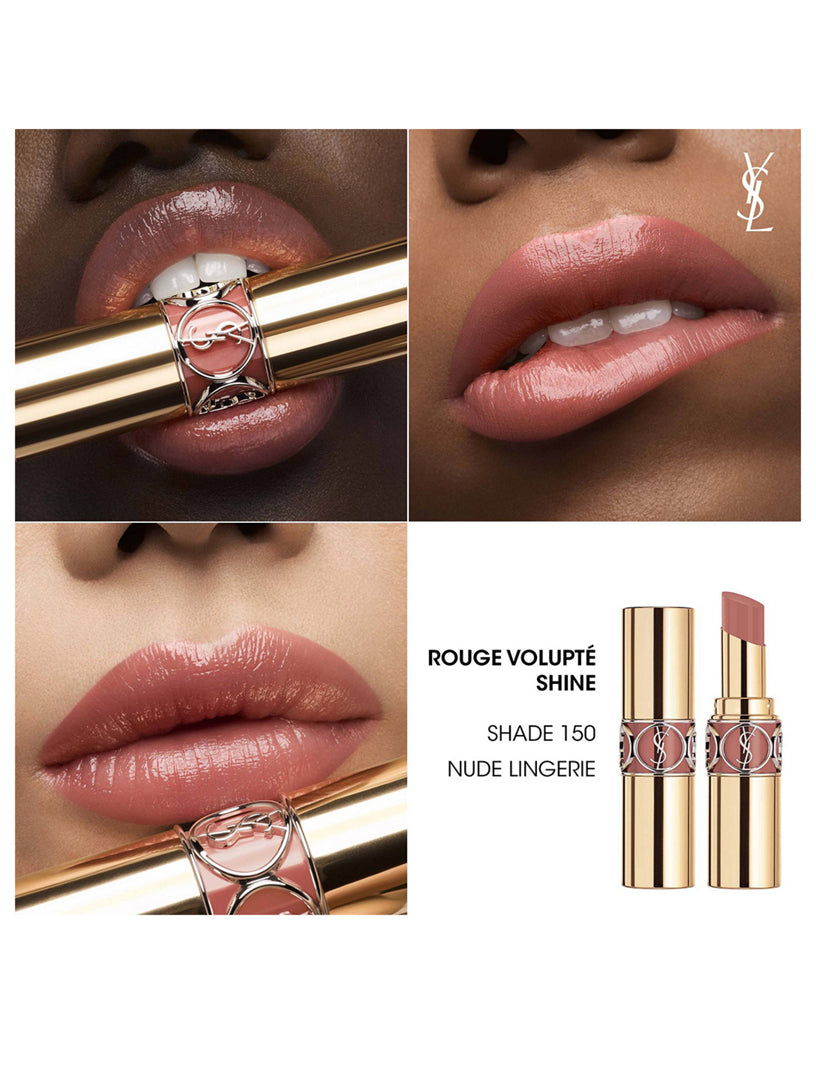 YSL Rouge Volupté Shine Lipstick "150 Nude Lingerie"