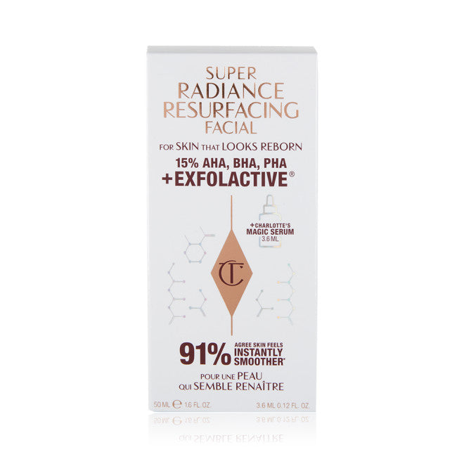 Charlotte Tilbury RADIANCE RESURFACING FACIAL
50ML ACID EXFOLIATOR tropchic