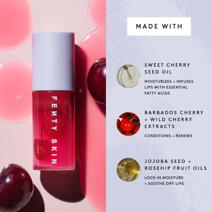 FENTY SKIN
Cherry Treat - Huile À Lèvres Nourrissante tropchic