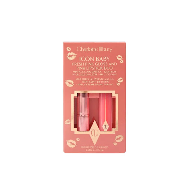 CHARLOTTE TILBURY GLOSS & LIPSTICK DUO "ICON BABY"
