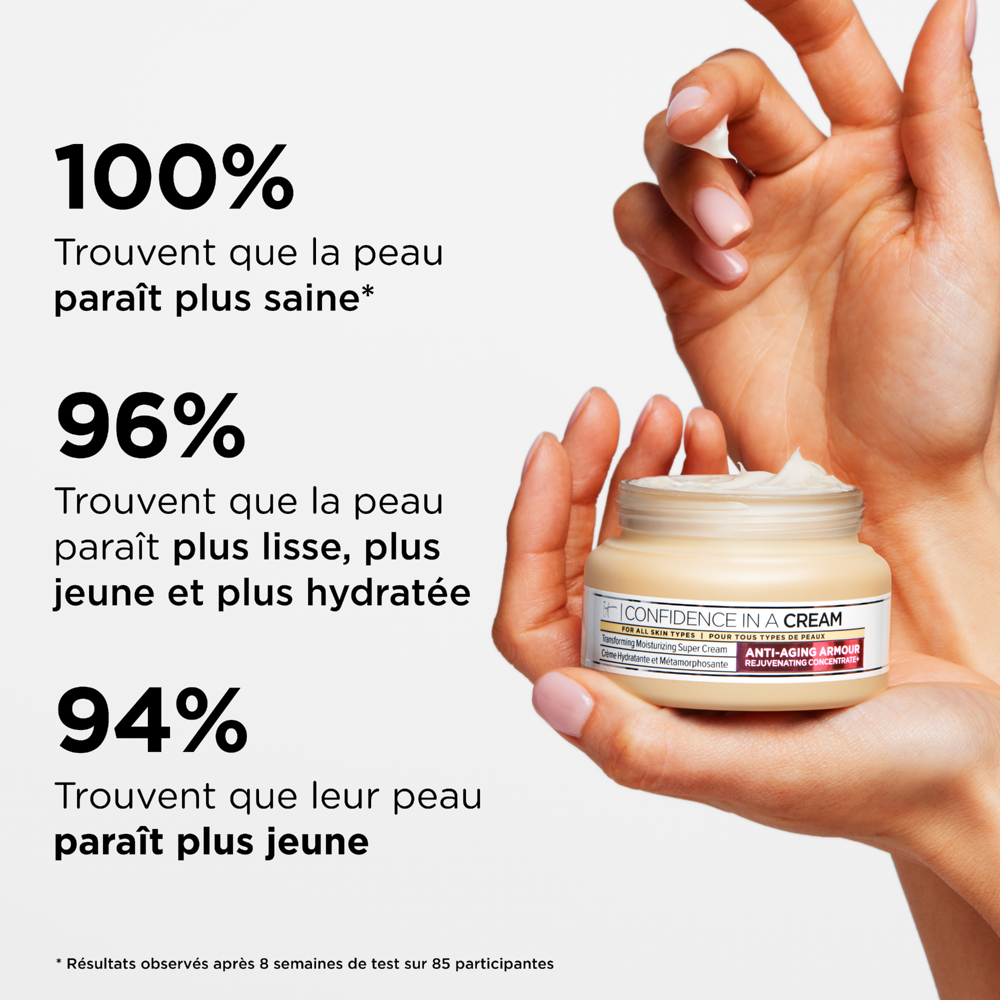 IT COSMETICS
CONFIDENCE IN A CREAM™ SUPERCHARGED
Crème hydratante anti-âge 60ml tropchic