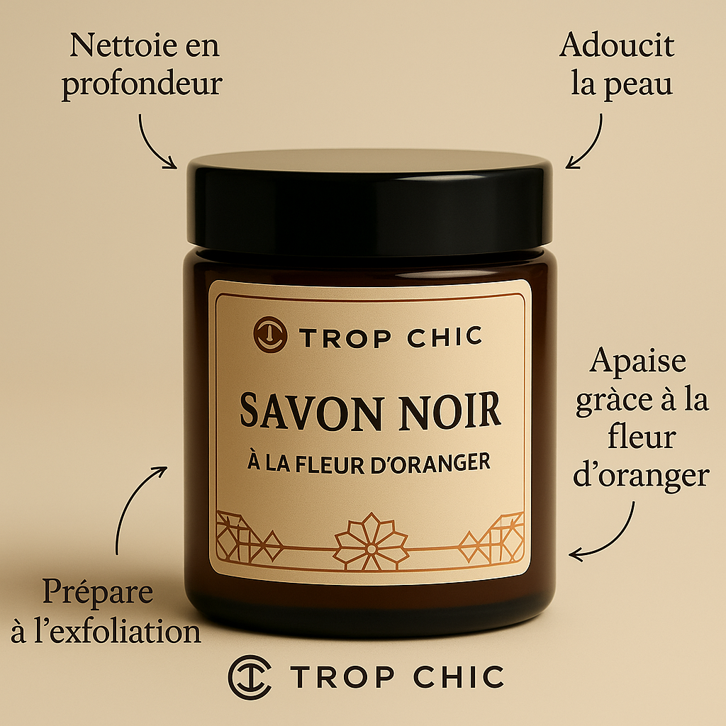 Savon Noir Traditionnel beldi au Parfum de Fleur d’Oranger
