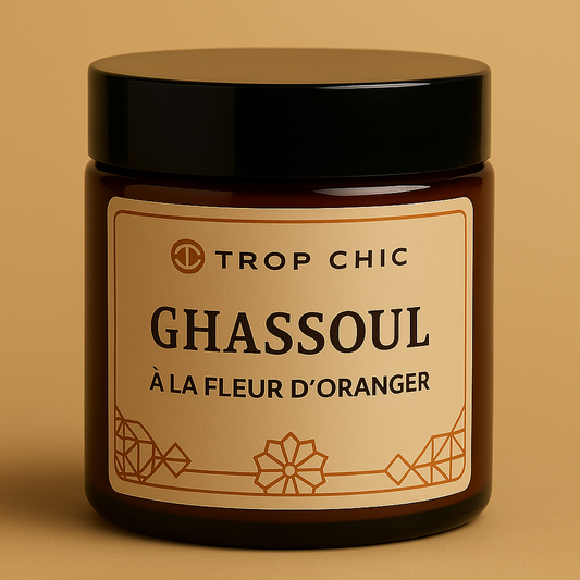 Ghassoul Naturel – Trop Chic Beldi | 200g À l’eau de fleur d’oranger