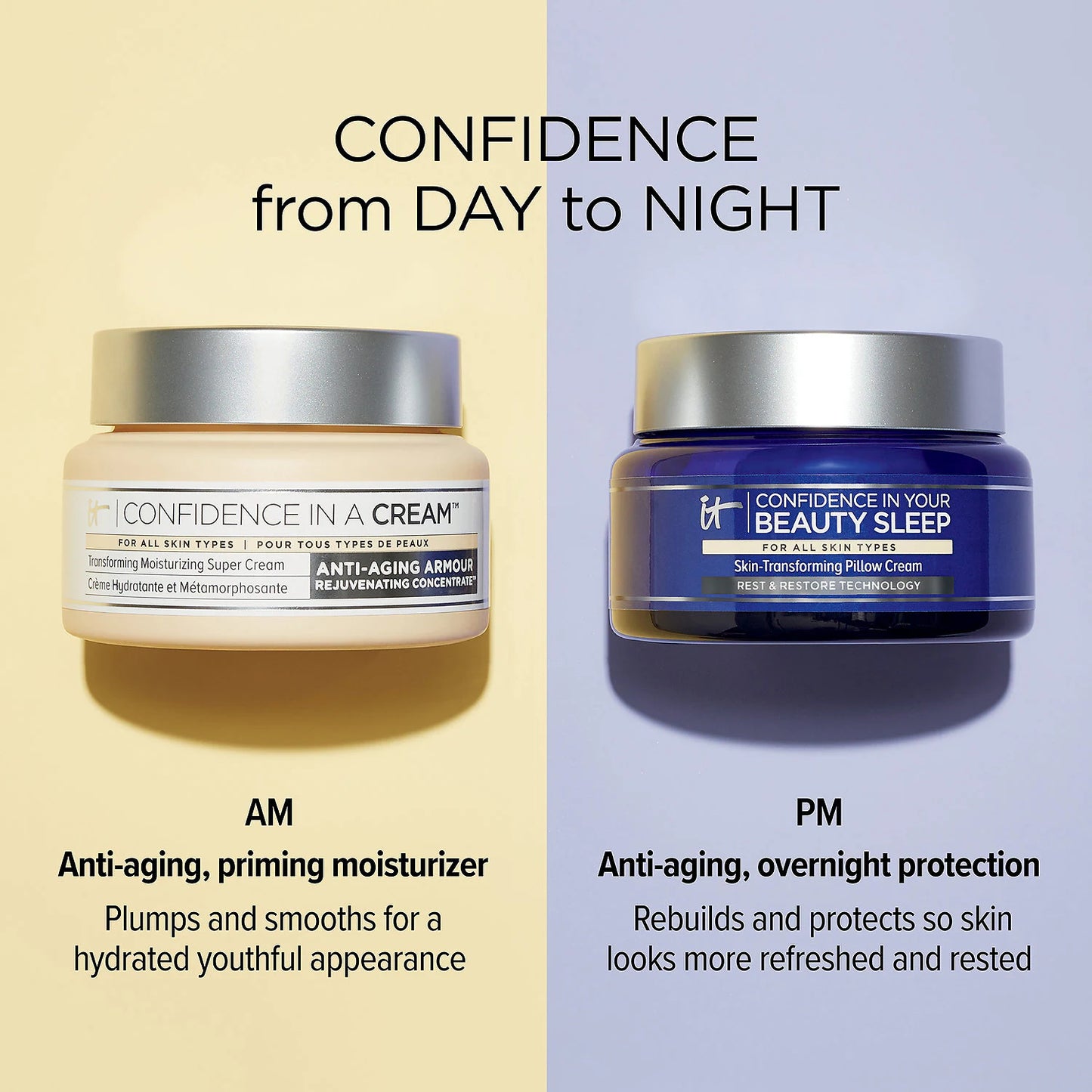 IT COSMETICS
CONFIDENCE IN YOUR BEAUTY SLEEP
Crème de nuit hydratante anti-âge 60ml tropchic