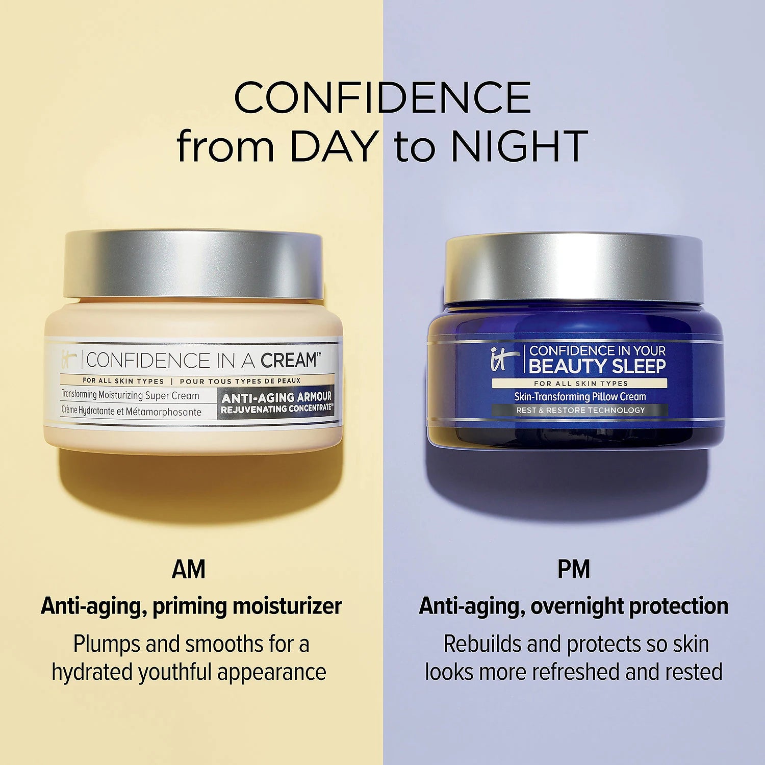 IT COSMETICS
CONFIDENCE IN YOUR BEAUTY SLEEP
Crème de nuit hydratante anti-âge 60ml tropchic