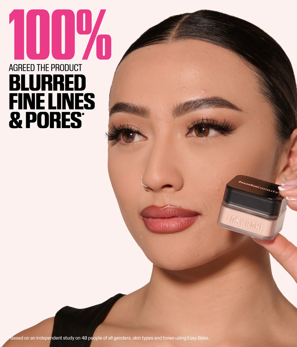 Huda Beauty MINI EASY BAKE LOOSE BAKING & SETTING POWDER - Cherry Blossom Cake