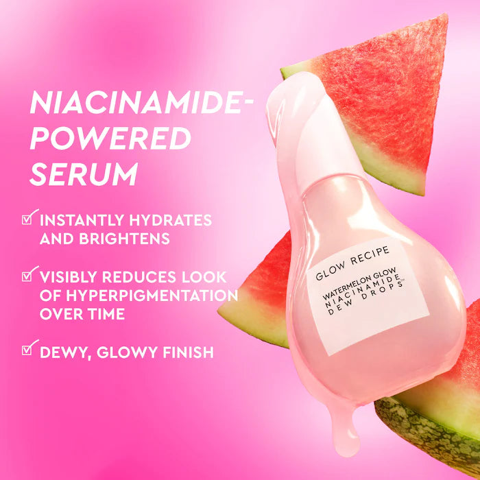 Glow Recipe 
Mini Watermelon Glow Niacinamide Dew Drops Serum 15ml