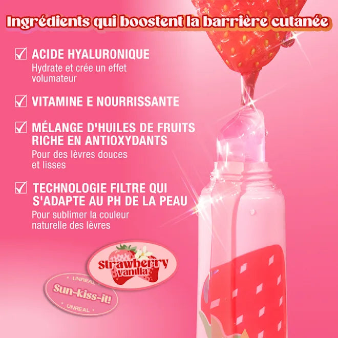 Charlotte Tilbury UNREAL LIPS HEALTHY GLOW NECTAR OIL -
JUICYLICIOUS STRAWBERRY VANILLA