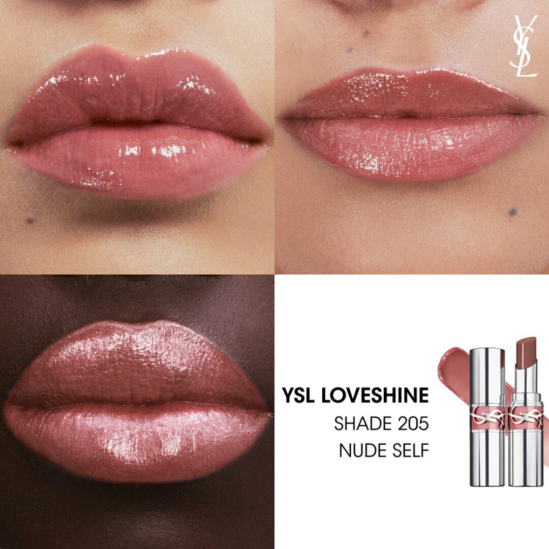 YSL Loveshine High-Shine Caring Lipstick "205 Nude Self"