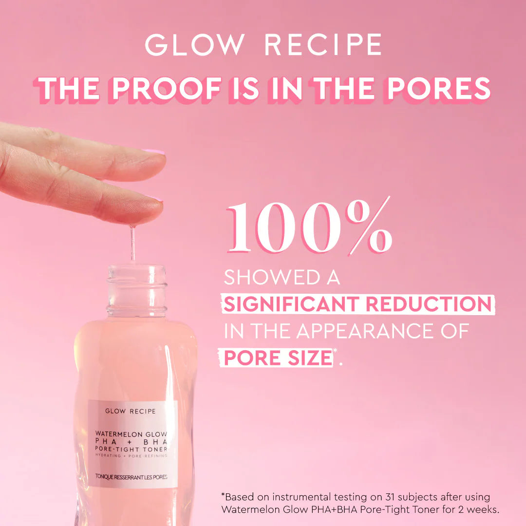 Glow Recipe
Lotion tonique resserrant les pores PHA + BHA Watermelon Glow 150ml tropchic