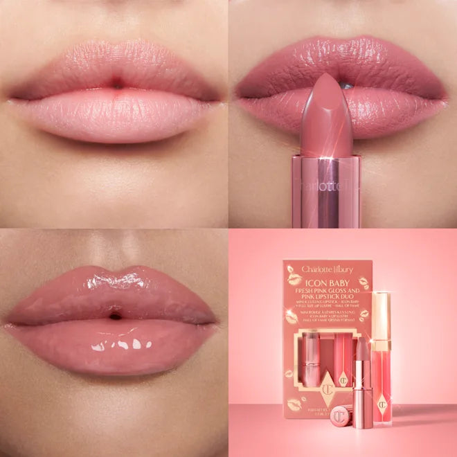 CHARLOTTE TILBURY GLOSS & LIPSTICK DUO "ICON BABY"