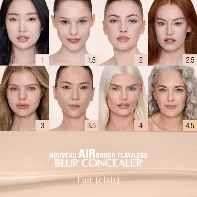 CHARLOTTE TILBURY
Airbrush Flawless Blur Concealer – Correcteur hydratant longue durée "4 Clair/Medium"