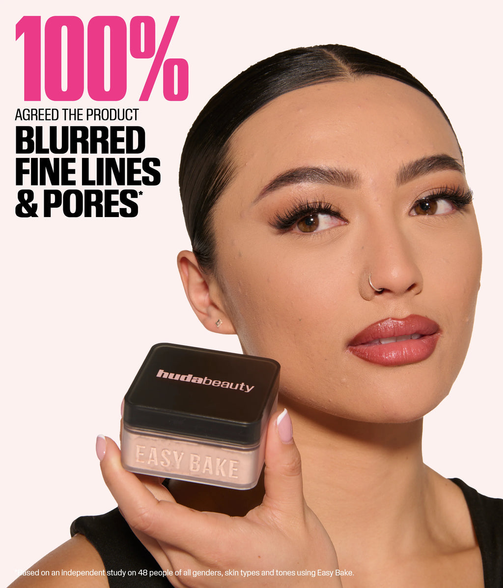 Huda Beauty MINI EASY BAKE LOOSE BAKING & SETTING POWDER - Cherry Blossom Cake