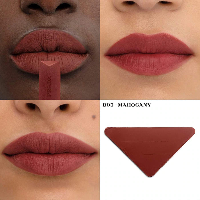 Prada 
Monochrome Hyper Matte Lipstick - MAHOGANY