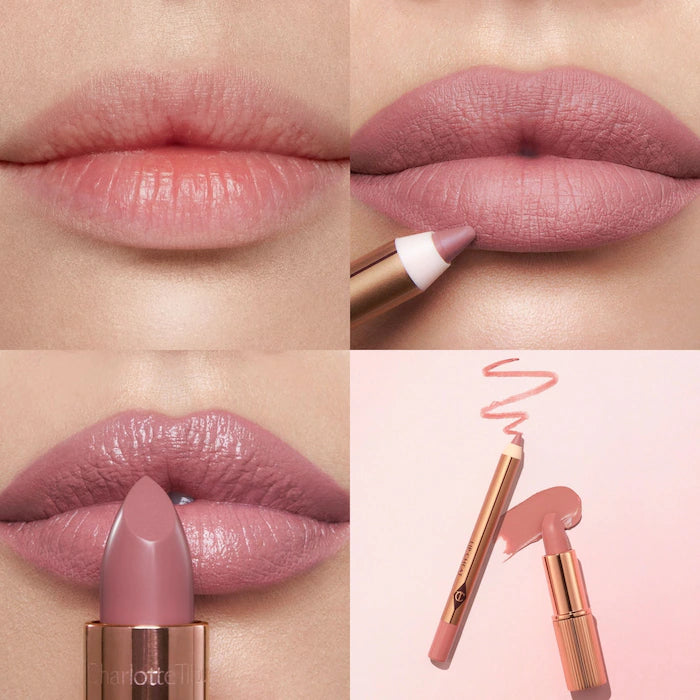 Charlotte Tilbury 
Mini Pillow Talk Lipstick & Liner Set - Pillow Talk Fair