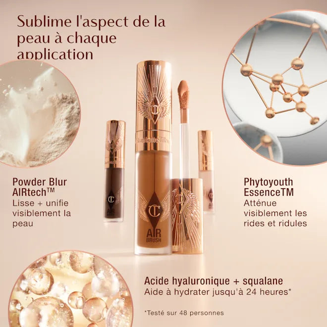 CHARLOTTE TILBURY
Airbrush Flawless Blur Concealer – Correcteur hydratant longue durée "4 Clair/Medium"