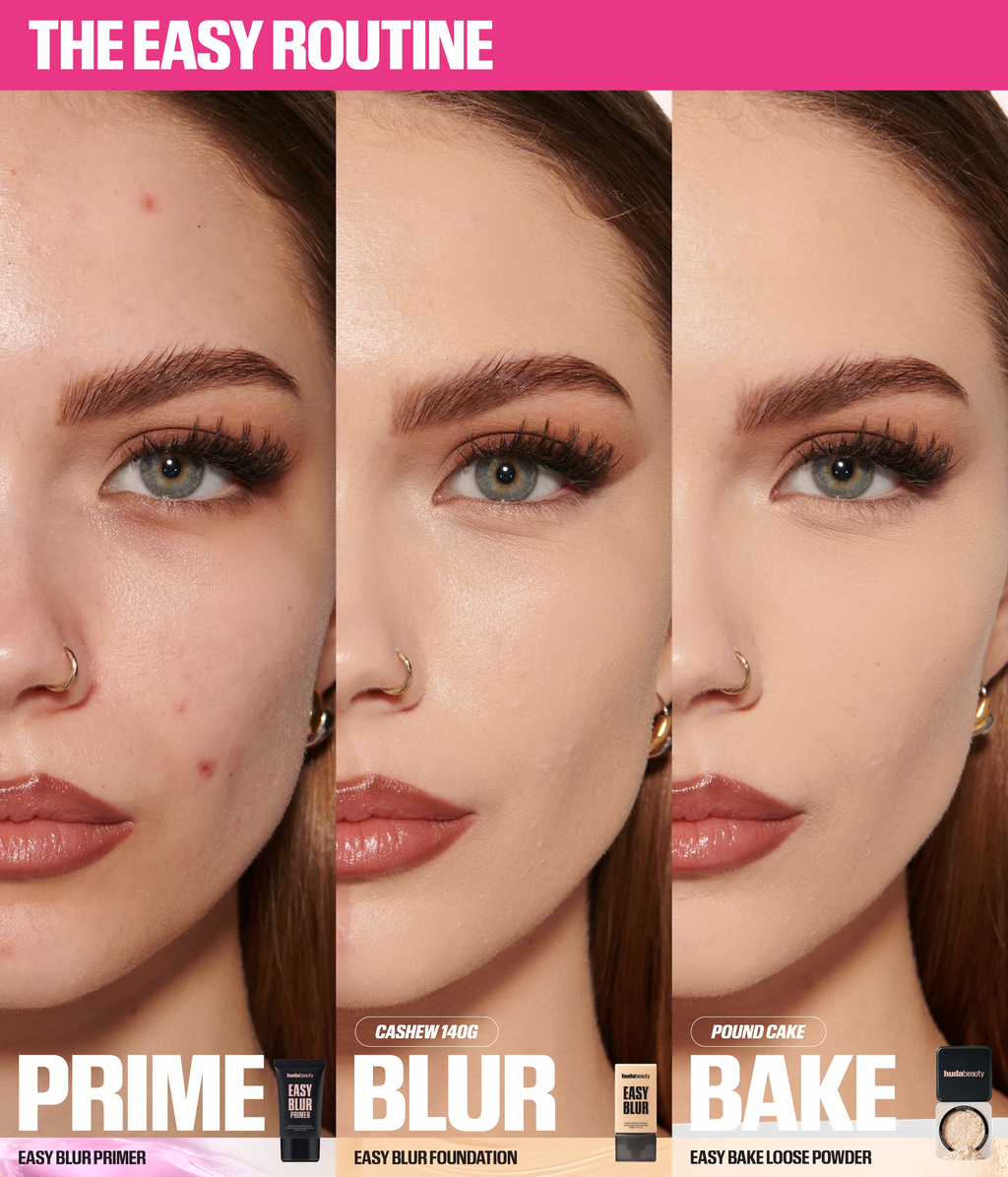 Huda Beauty MINI EASY BAKE LOOSE BAKING & SETTING POWDER - Cherry Blossom Cake