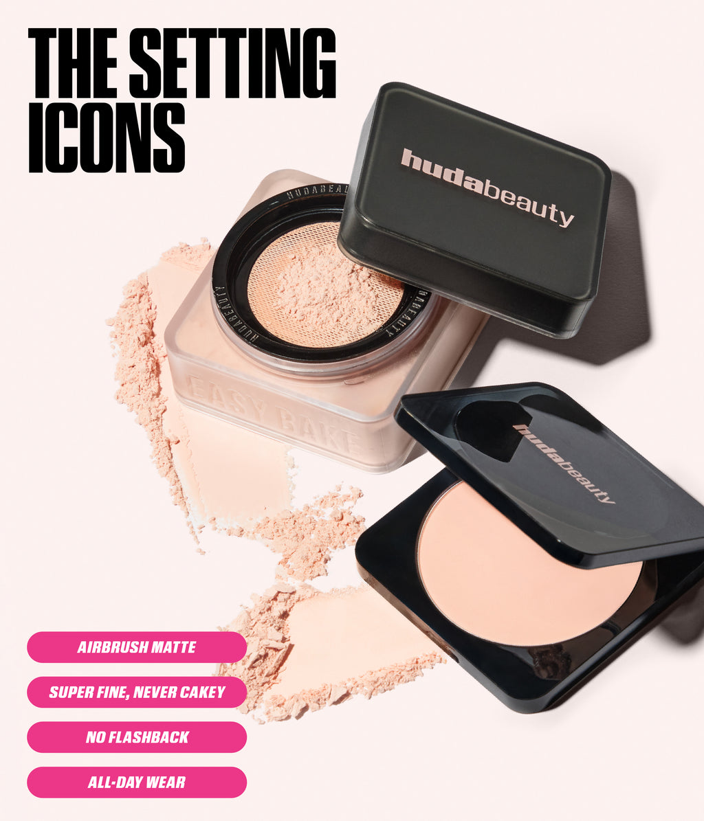 HUDA BEAUTY
Easy Bake Pressed Powder - Poudre Compacte "Peach Cupcake"