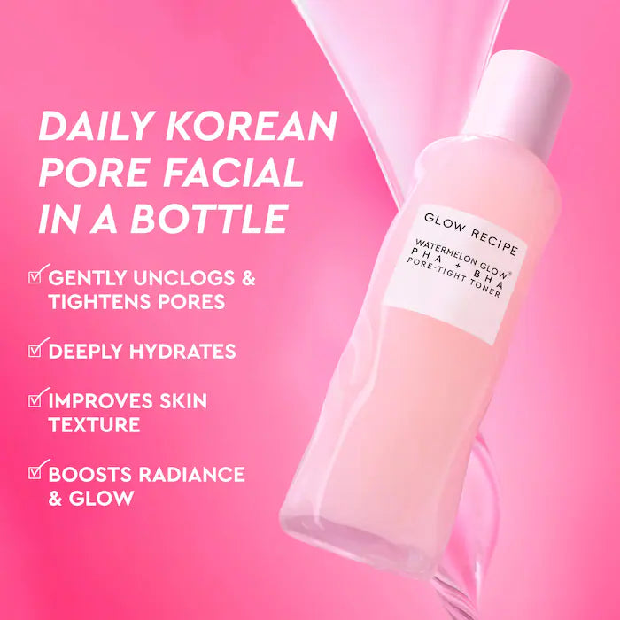 Glow Recipe 
Mini Watermelon Glow PHA + BHA Pore-Tight Toner 40ml