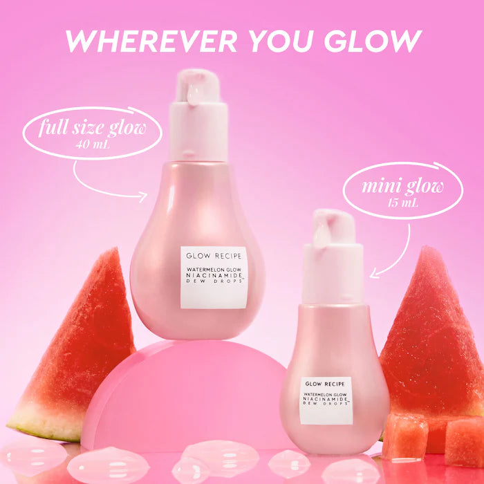 Glow Recipe 
Mini Watermelon Glow Niacinamide Dew Drops Serum 15ml