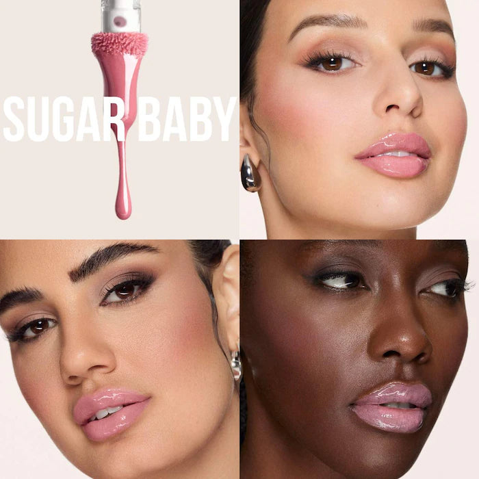 HUDA BEAUTY
Faux Filler Shiny Non-Sticky Lip Gloss "Sugar Baby"