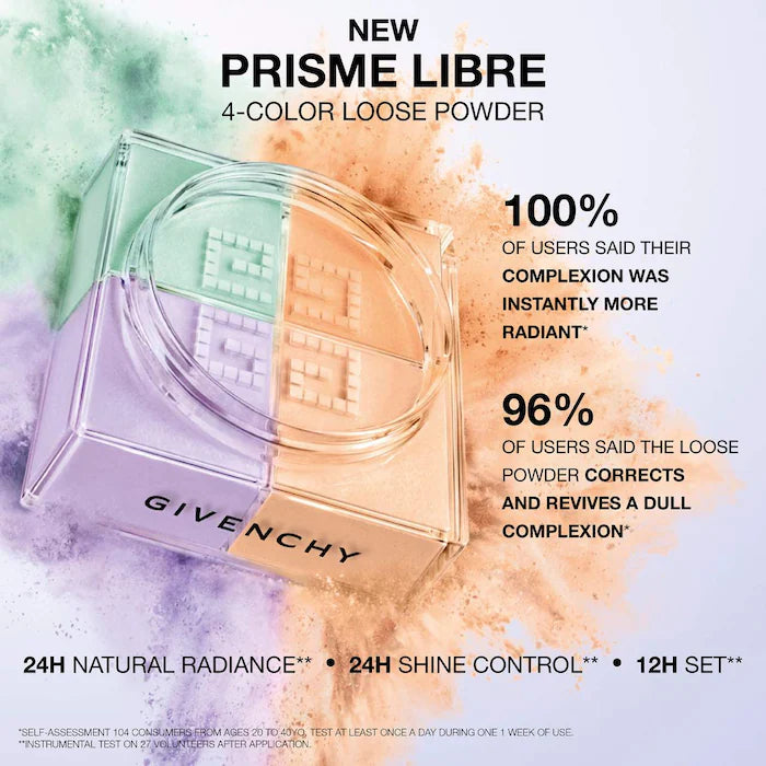 Givenchy 
Mini poudre libre illuminante et correctrice de couleur Prisme Libre "Mousseline Acidulee"