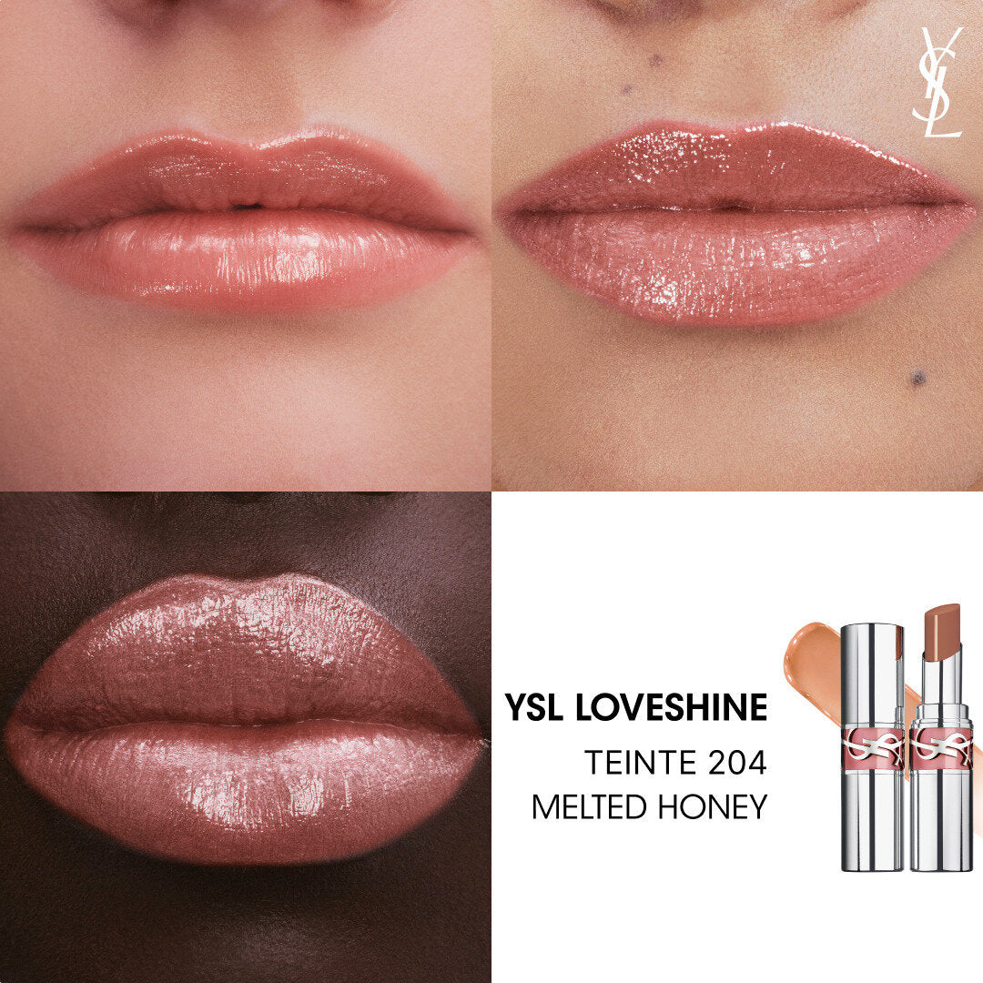 YSL Loveshine High-Shine Caring Lipstick "204 Melted Honey"