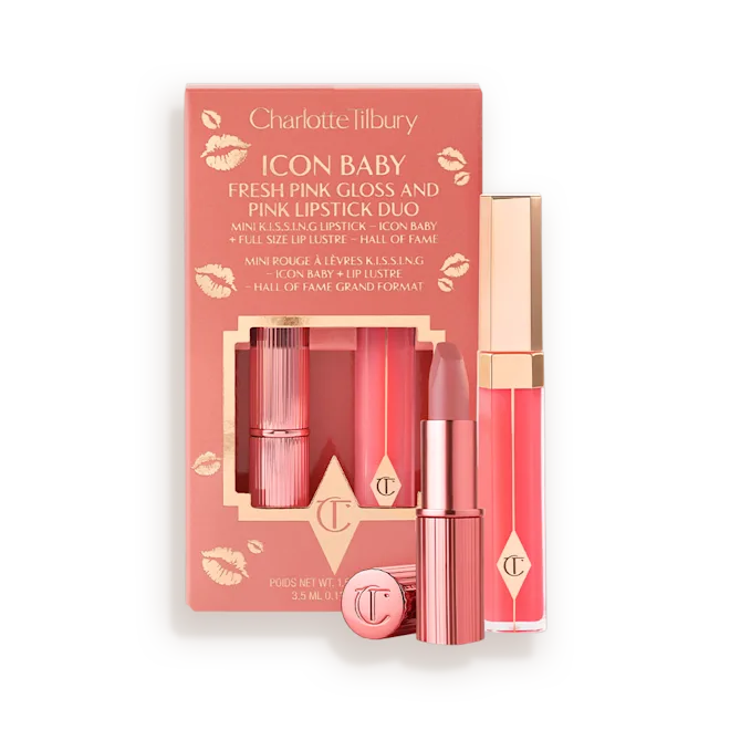 CHARLOTTE TILBURY GLOSS & LIPSTICK DUO "ICON BABY"