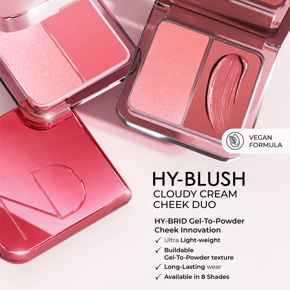 NATASHA DENONA
HY-BLUSH - Duo de blush crème effet nuage "Sweet Cheeks"