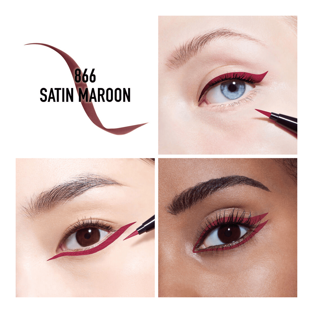 Dior Diorshow Liquid Liner - Tenue 24h - couleur intense et waterproof "Satin Maroon"