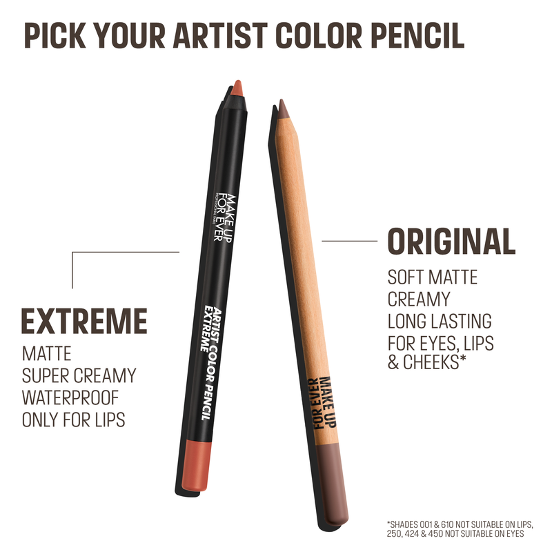 MAKE UP FOR EVER ARTIST COLOR PENCIL EXTREME
Crayon à lèvres waterproof "206 Dreamy Pink"