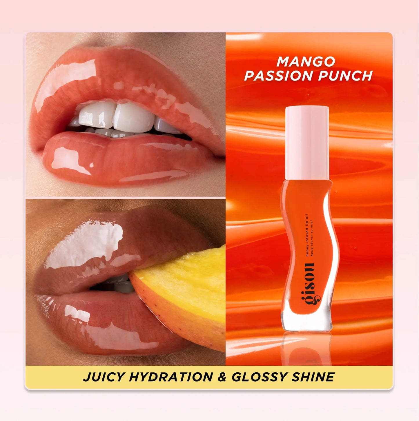 Gisou Huile pour les lèvres Mango Passion Punch tropchic