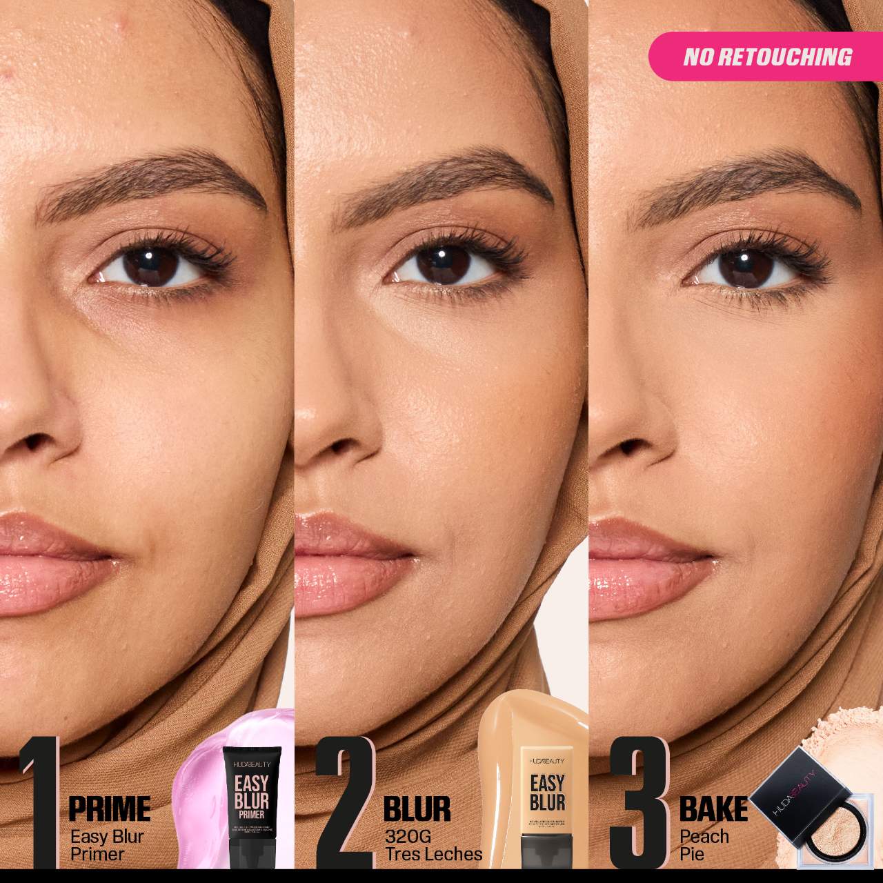 HUDA BEAUTY
Easy Blur Natural Airbrush Foundation - Fond de teint tropchic